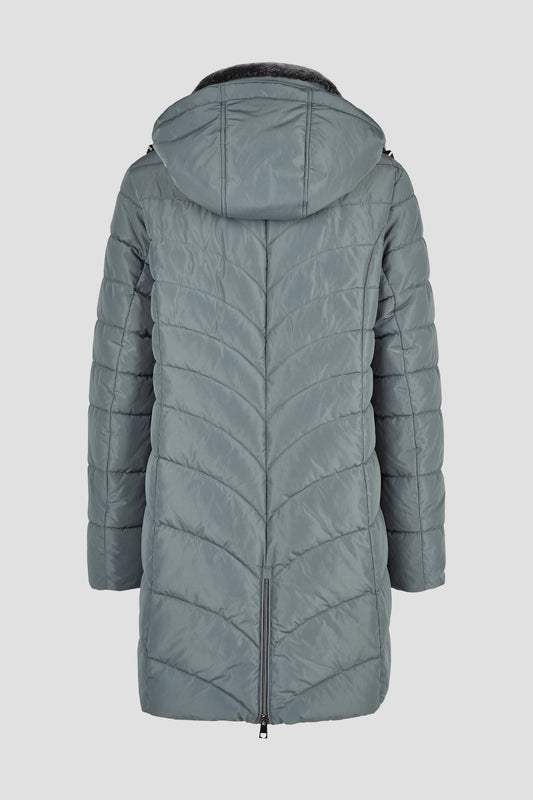 Jacke Down Free mit Kapuze und Webpelz 658 Bild 2