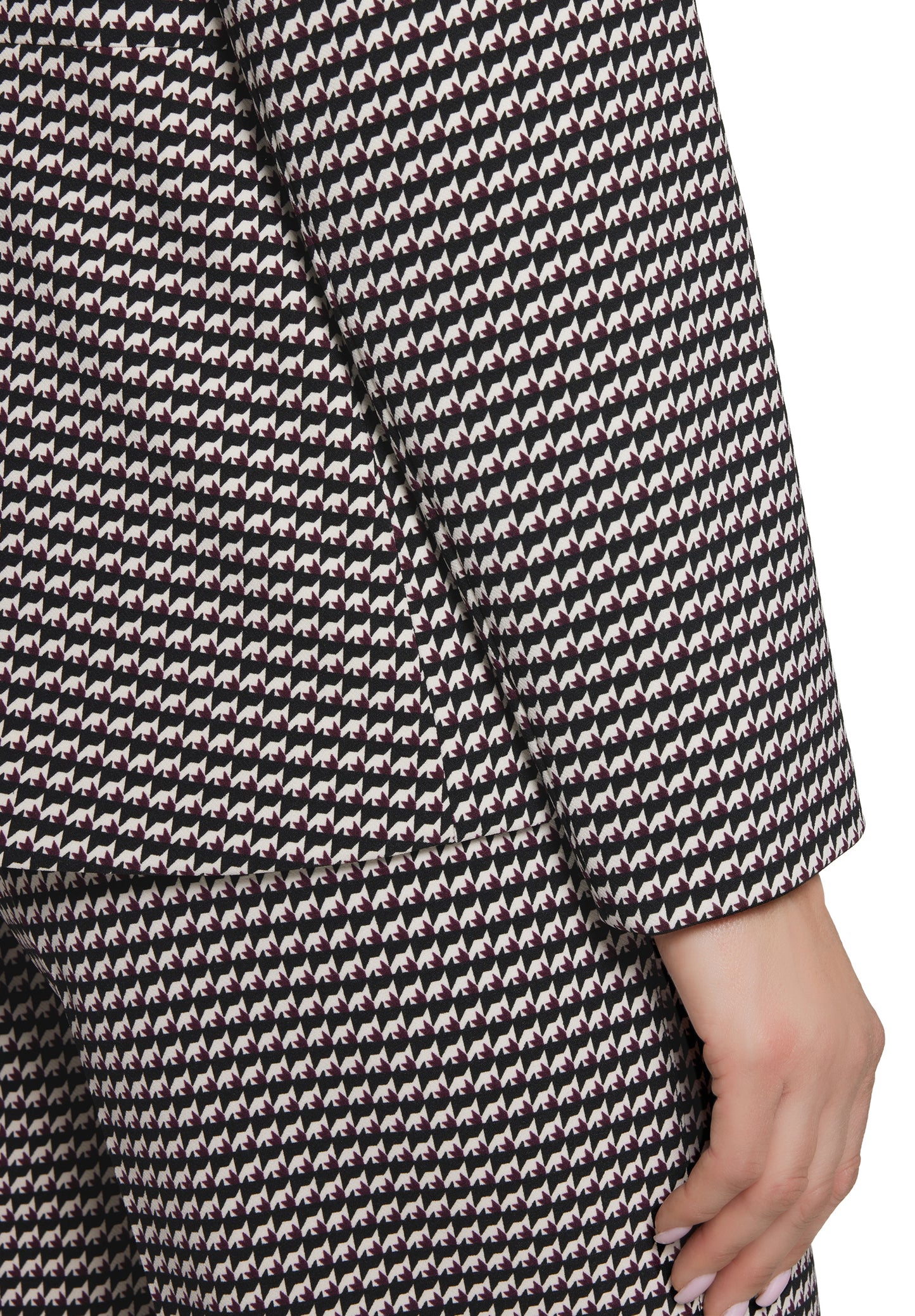 Blazer Kurz Einreiher 1/1 Arm Black/Beige Bild 7