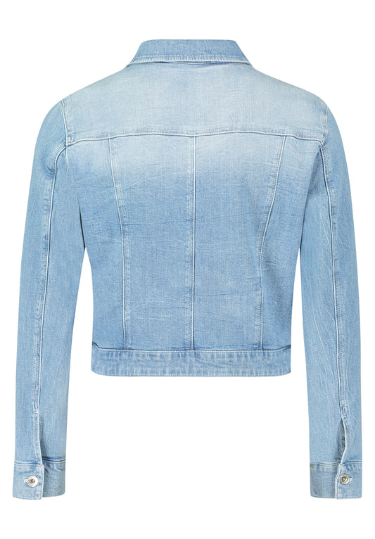 Blazerjacke Kurz 1/1 Arm Light Blue Denim Bild 2