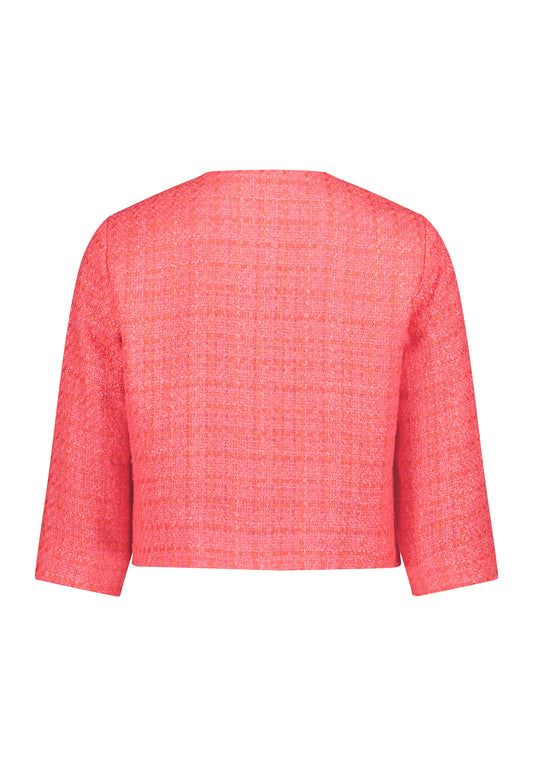 Blazerjacke Kurz 3/4 Arm Hot Coral Bild 2