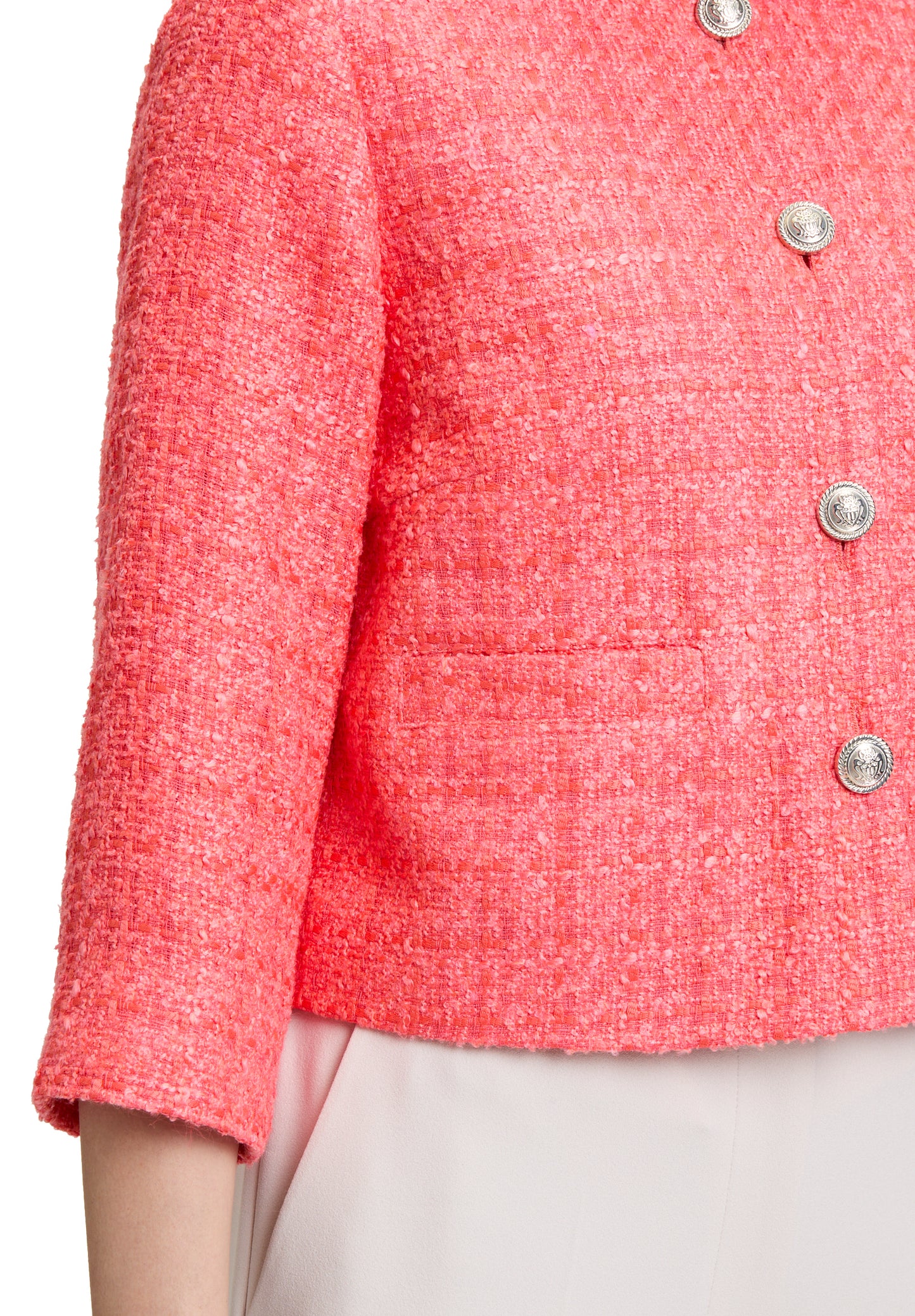 Blazerjacke Kurz 3/4 Arm Hot Coral Bild 7