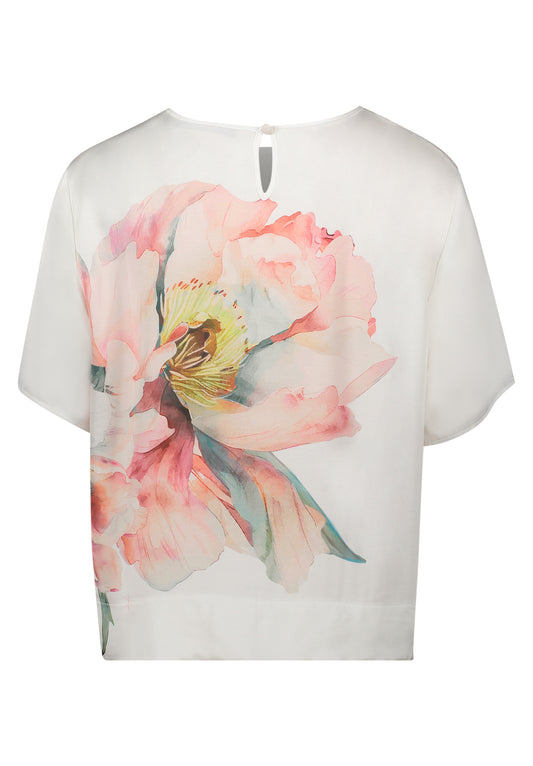 Bluse Kurz 1/2 Arm Patch Cream/Rosé Bild 2