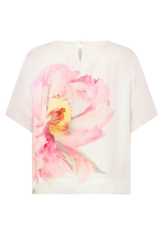 Bluse Kurz 1/2 Arm Patch Cream/Rosé Bild 2