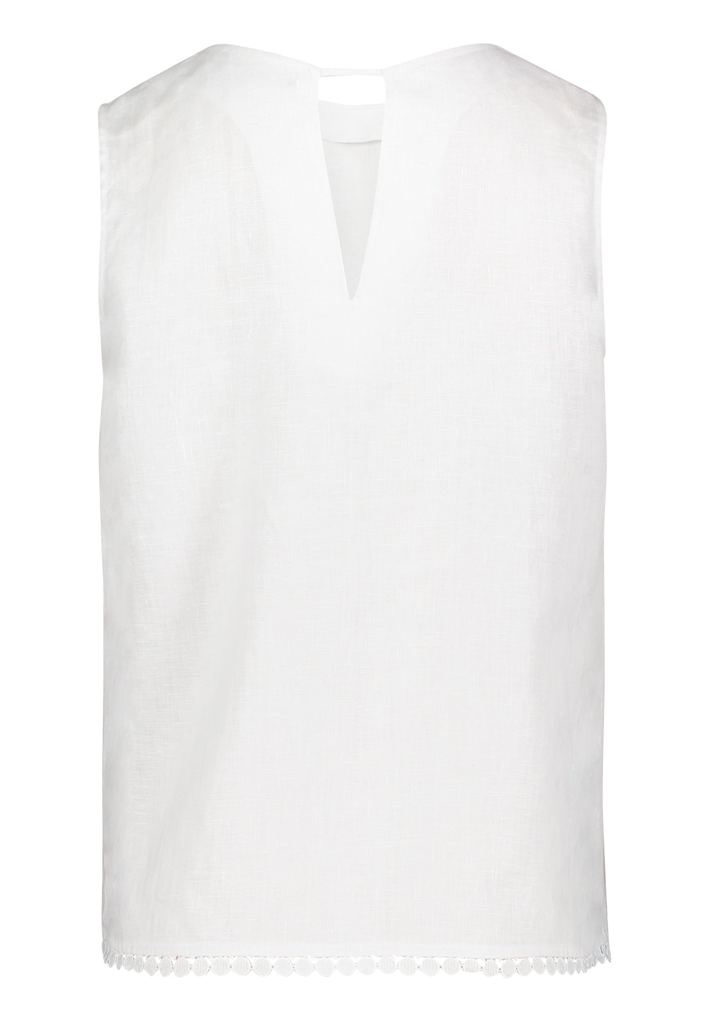 Bluse Kurz ohne Arm Bright White Bild 5