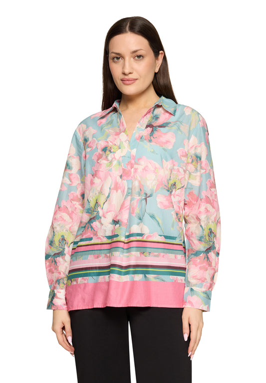 Bluse Lang 1/1 Arm Mint/Rosé Bild 2