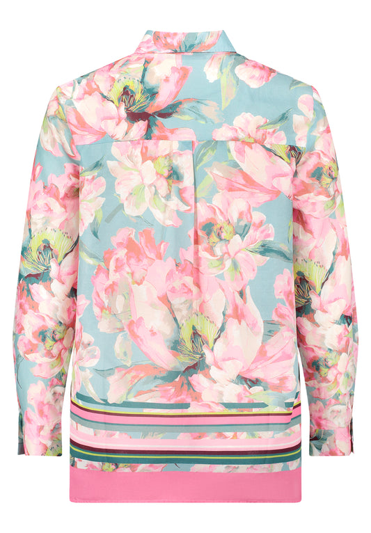 Bluse Lang 1/1 Arm Mint/Rosé Bild 2