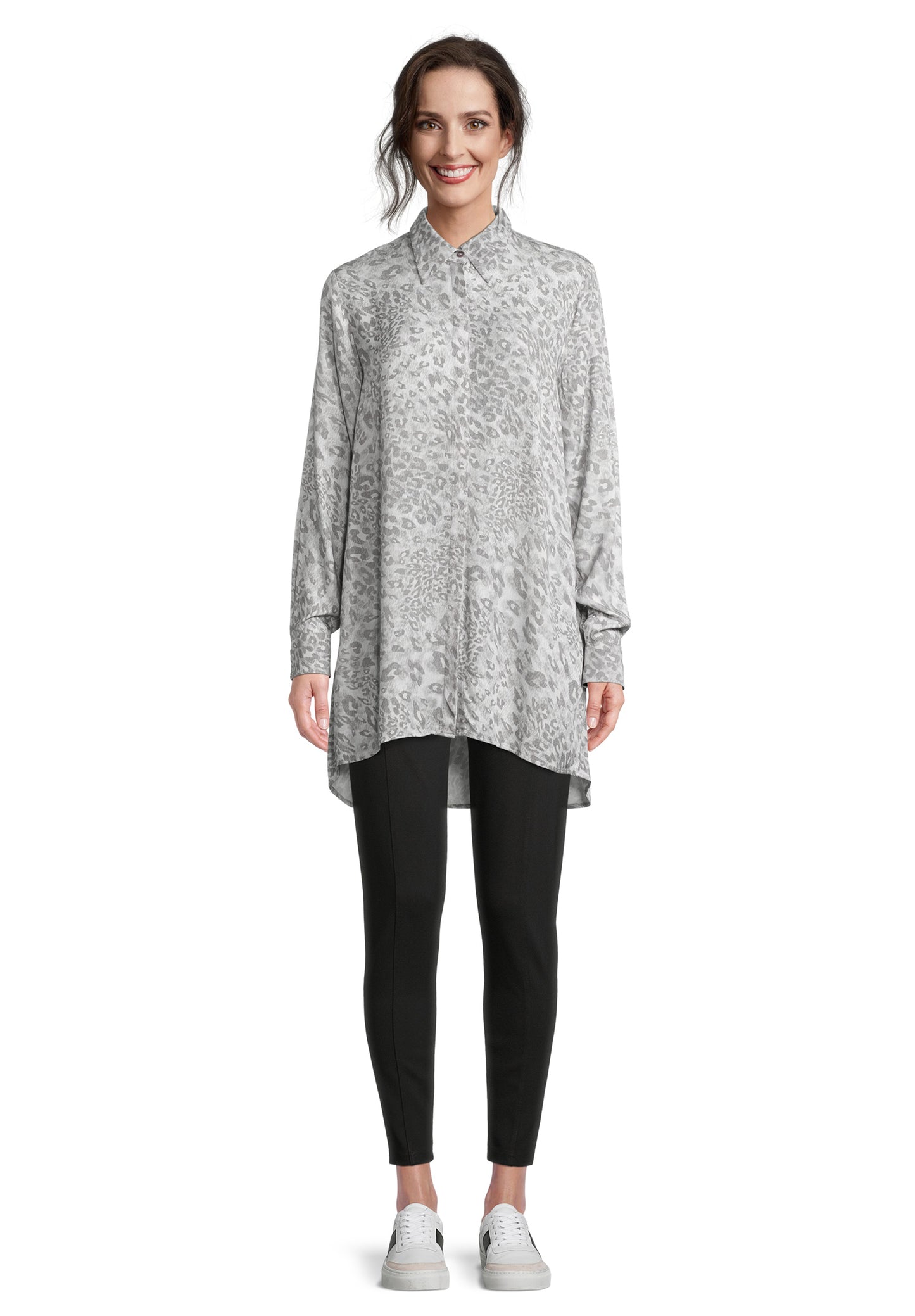 Bluse Lang 1/1 Arm Grey/Grey Bild 5