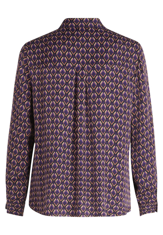 Bluse Lang 1/1 Arm Purple/Brown Bild 2