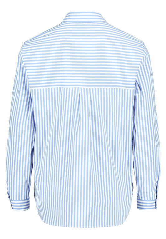 Bluse Lang 1/1 Arm White/Blue Bild 2