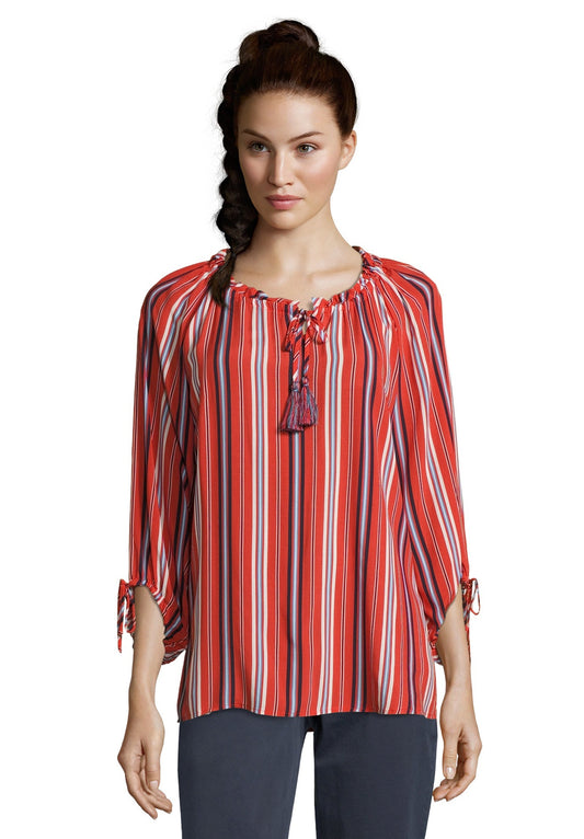Bluse Lang 3/4 Arm Red/Blue Bild 2