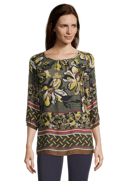 Bluse Lang 3/4 Arm Green/Black Bild 2