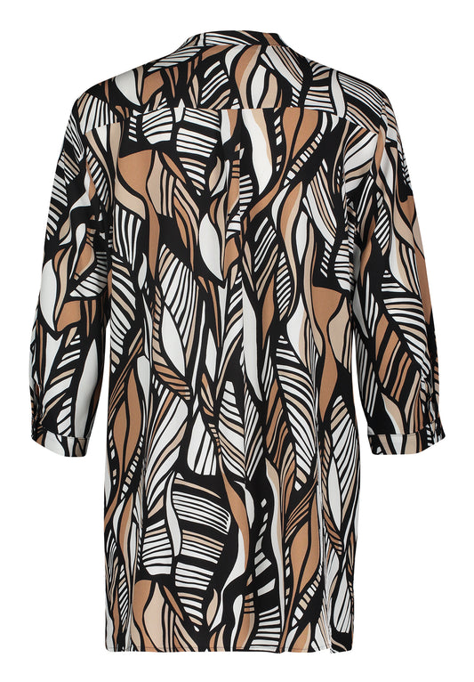 Bluse Lang 3/4 Arm Camel/Black Bild 2