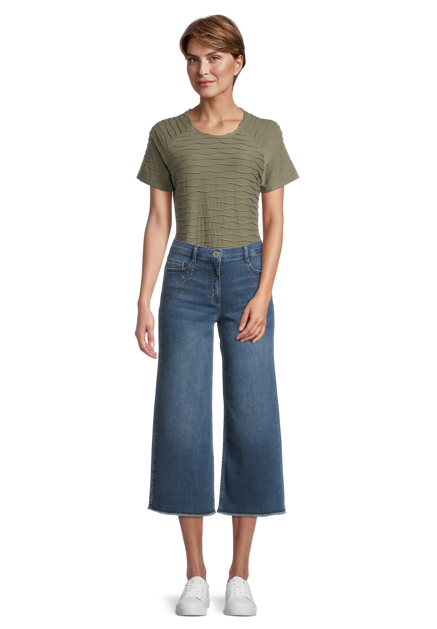 Hose Jeans 7/8 LAEnge Middle Blue Denim Bild 5