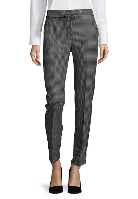 Hose Klassisch 1/1 LAEnge Black/Cream Bild 2