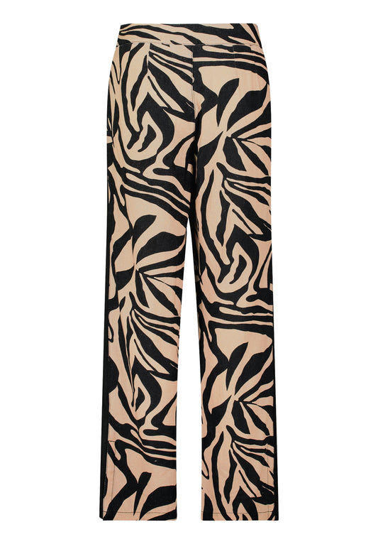 Hose Klassisch 1/1 LAEnge Black/Beige Bild 2