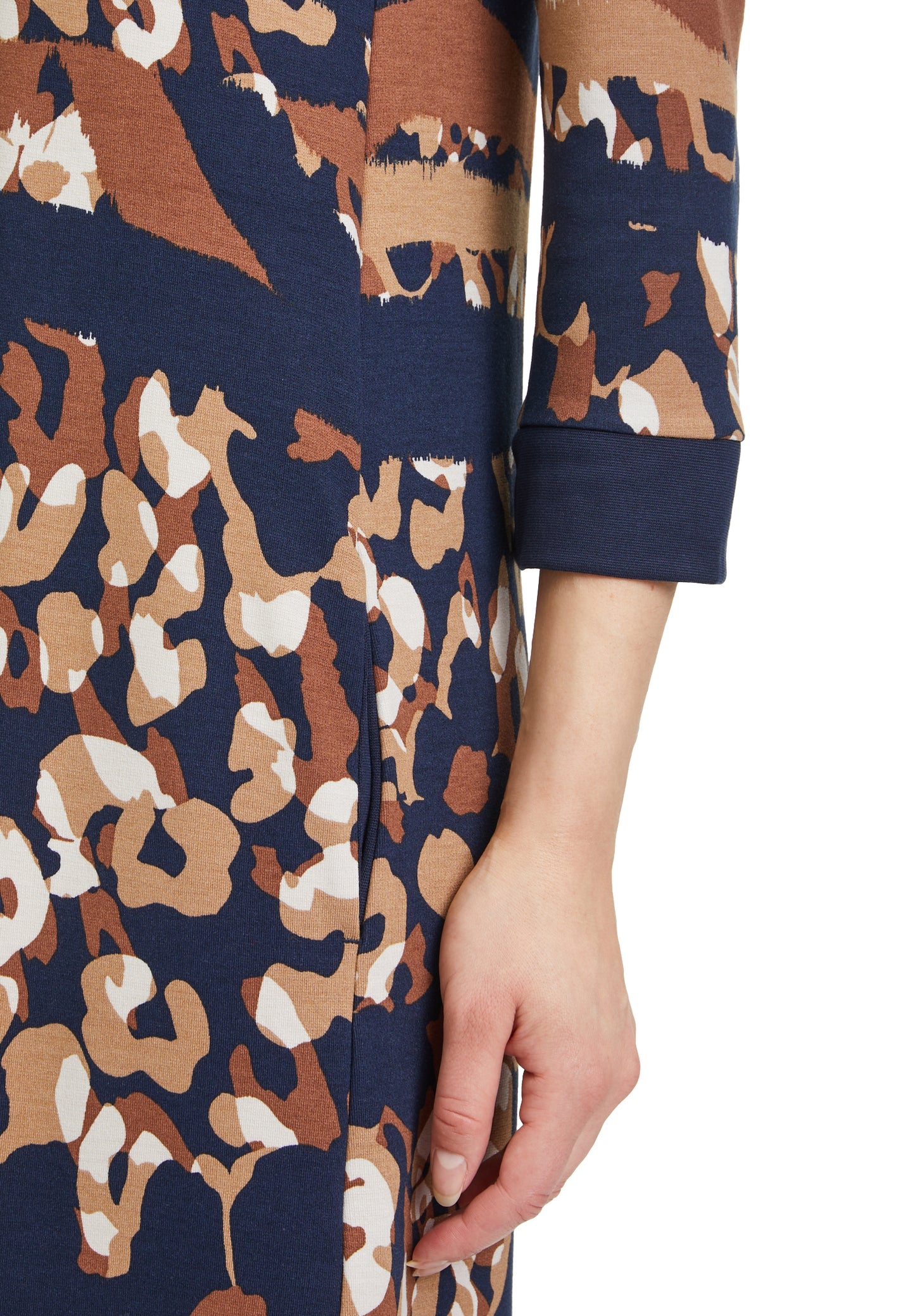 Kleid Kurz 3/4 Arm Dark Blue /Camel Bild 7