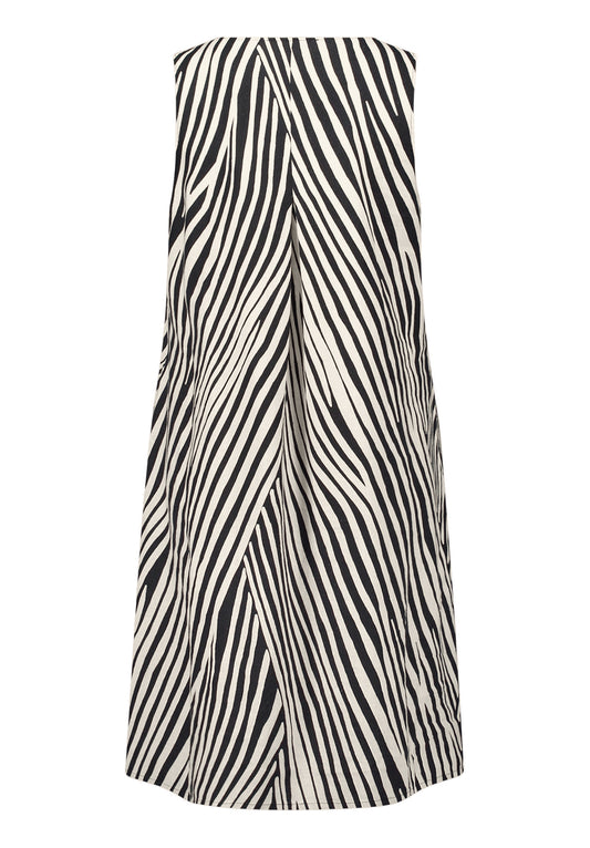 Kleid Kurz ohne Arm Black/Beige Bild 2