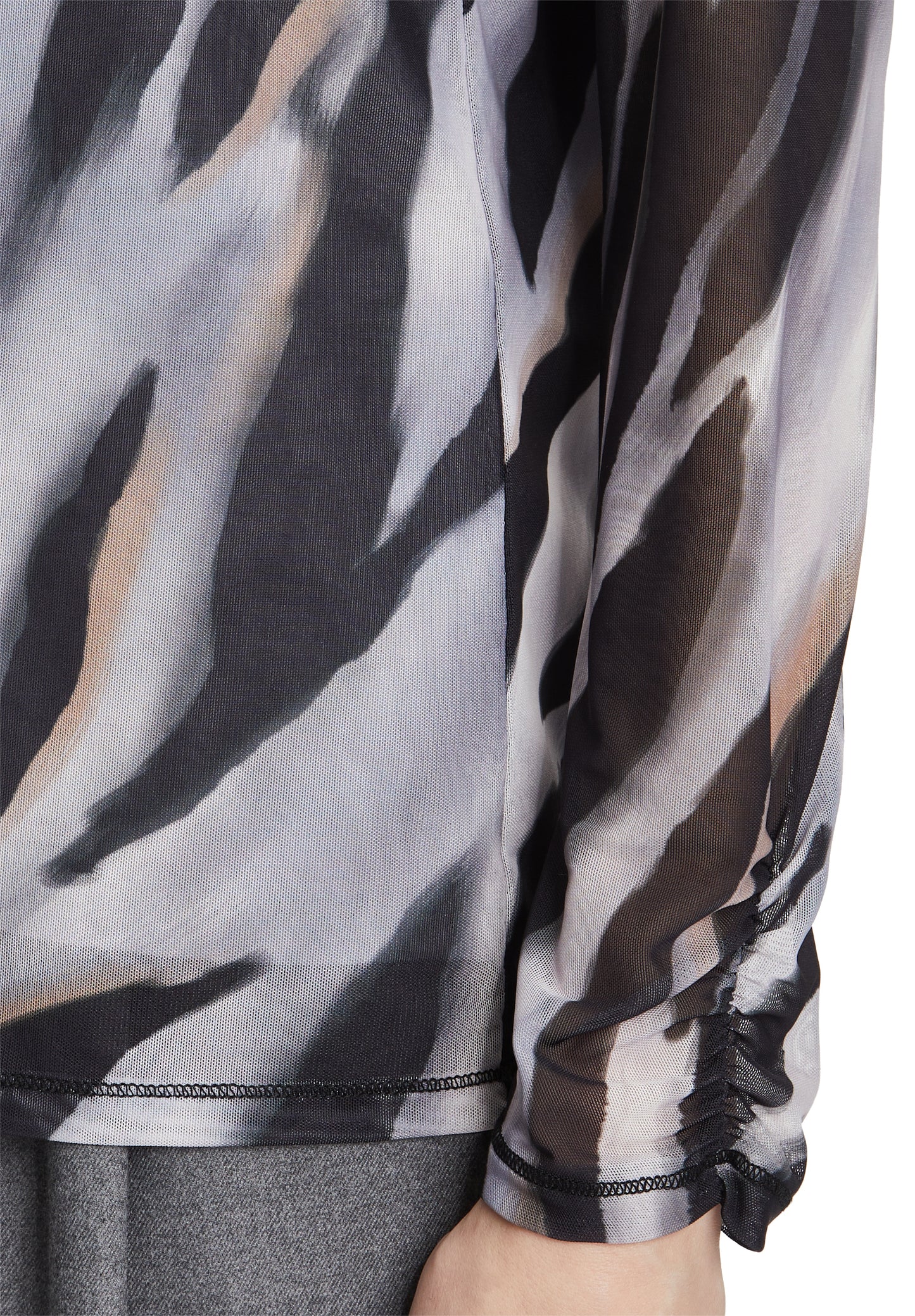 Leicht transparentes Shirt Black/Grey Bild 7