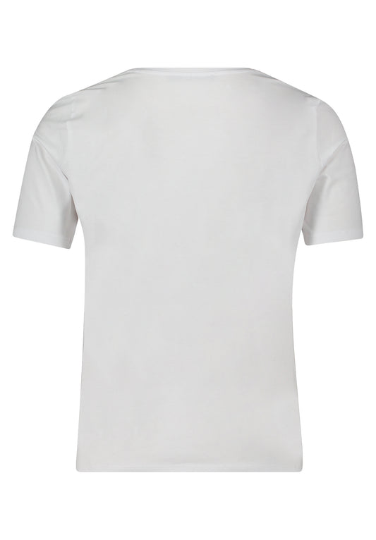 Shirt Kurz 1/2 Arm Patch White/Brown Bild 2