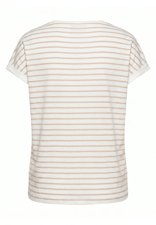 Shirt Kurz 1/2 Arm Patch Cream/Rosé Bild 2