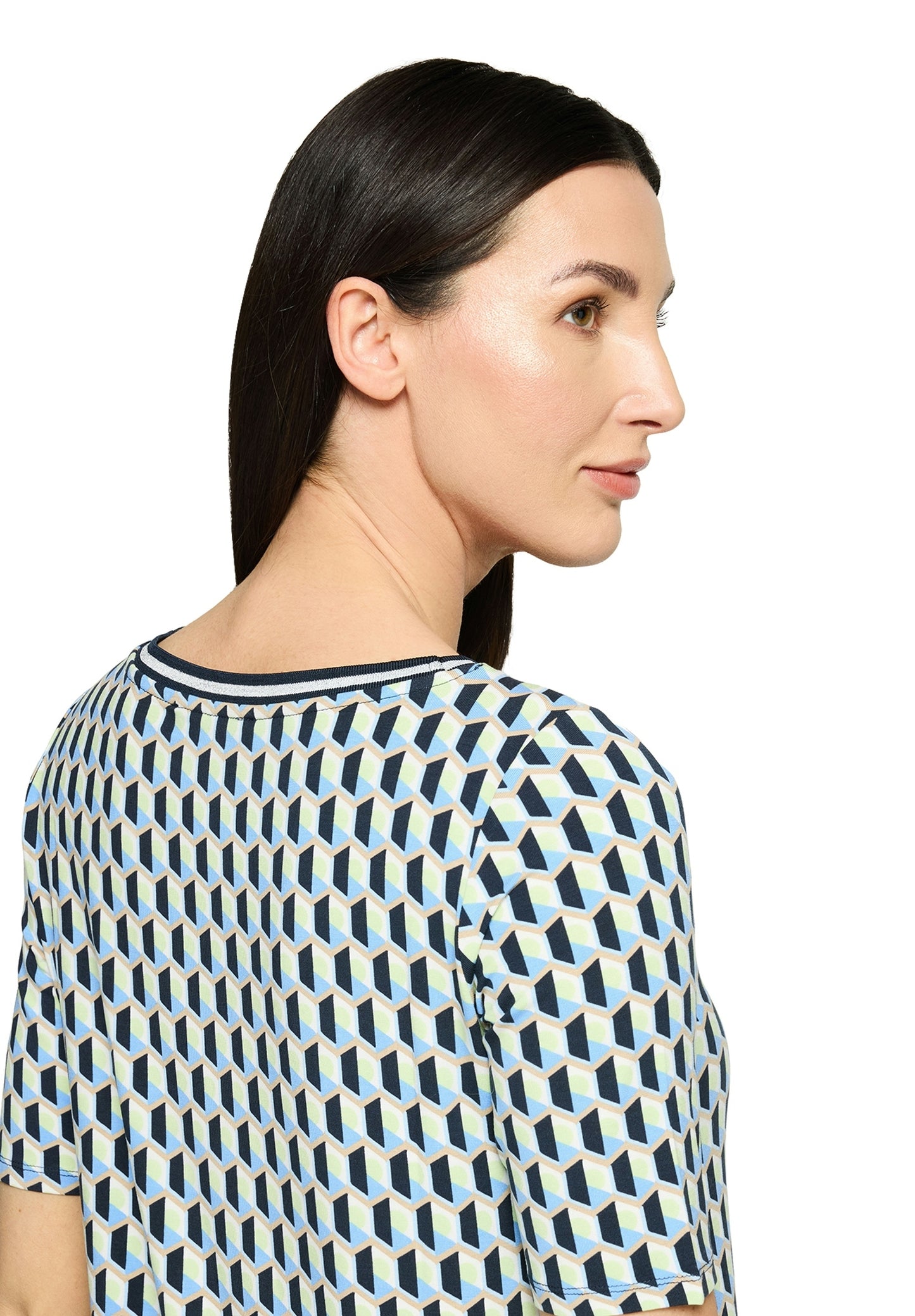Shirt Kurz 1/2 Arm Blue/Green Bild 7