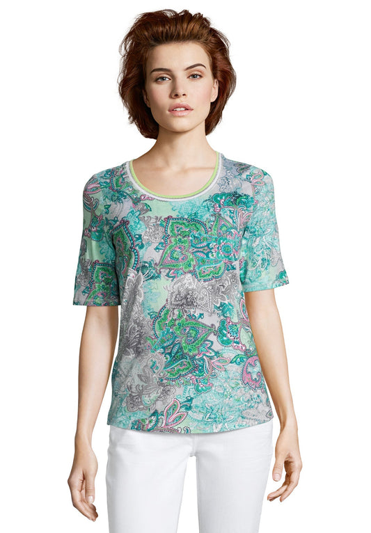 Shirt Kurz 1/2 Arm Green Shades Bild 2