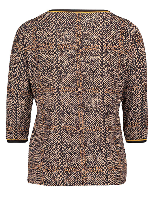 Shirt Kurz 3/4 Arm Black/Yellow Bild 2