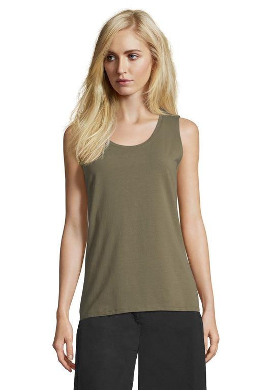 Shirt Kurz ohne Arm Dusty Olive Bild 2