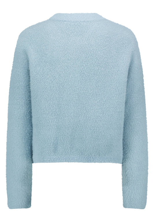 Strickjacke Kurz 1/1 Arm Blue Fog Bild 2
