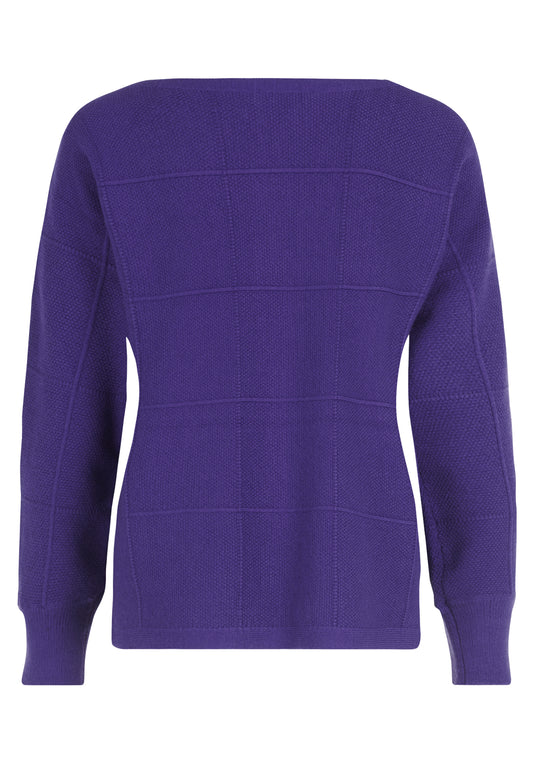 Strickpullover Kurz 1/1 Arm Blue Violet Bild 2