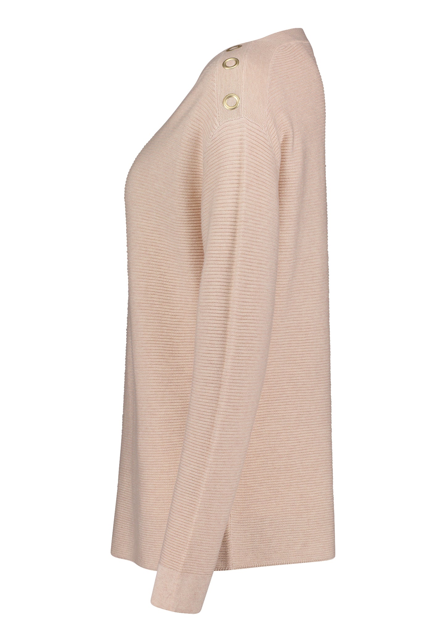 Strickpullover Kurz 1/1 Arm Light Stone Melange Bild 8