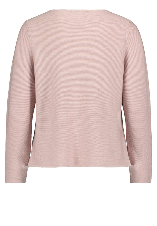 Strickpullover Kurz 1/1 Arm Pale Mauve Melange Bild 2