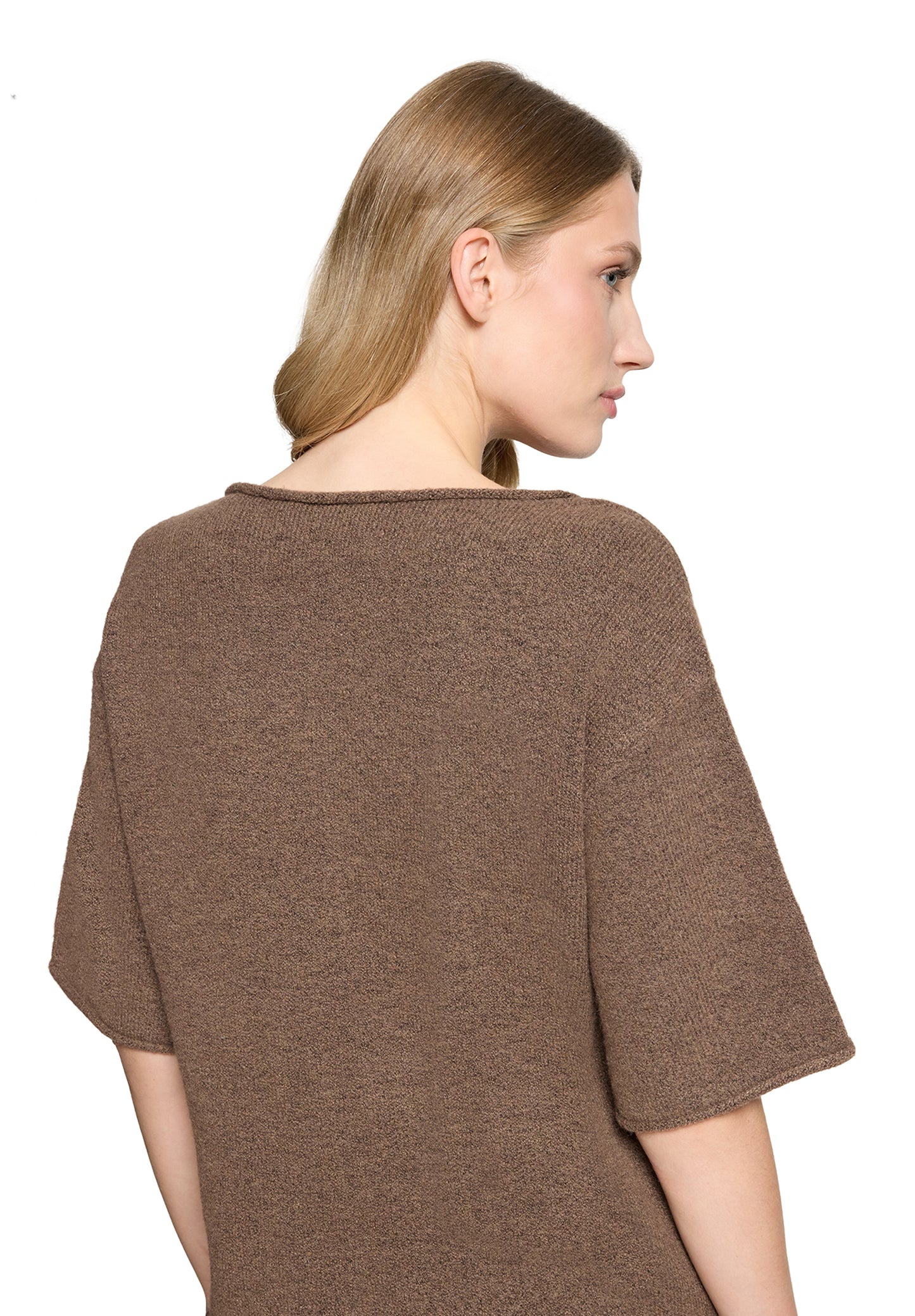 Strickpullover Kurz 1/2 Arm Dark Coffee Bild 7