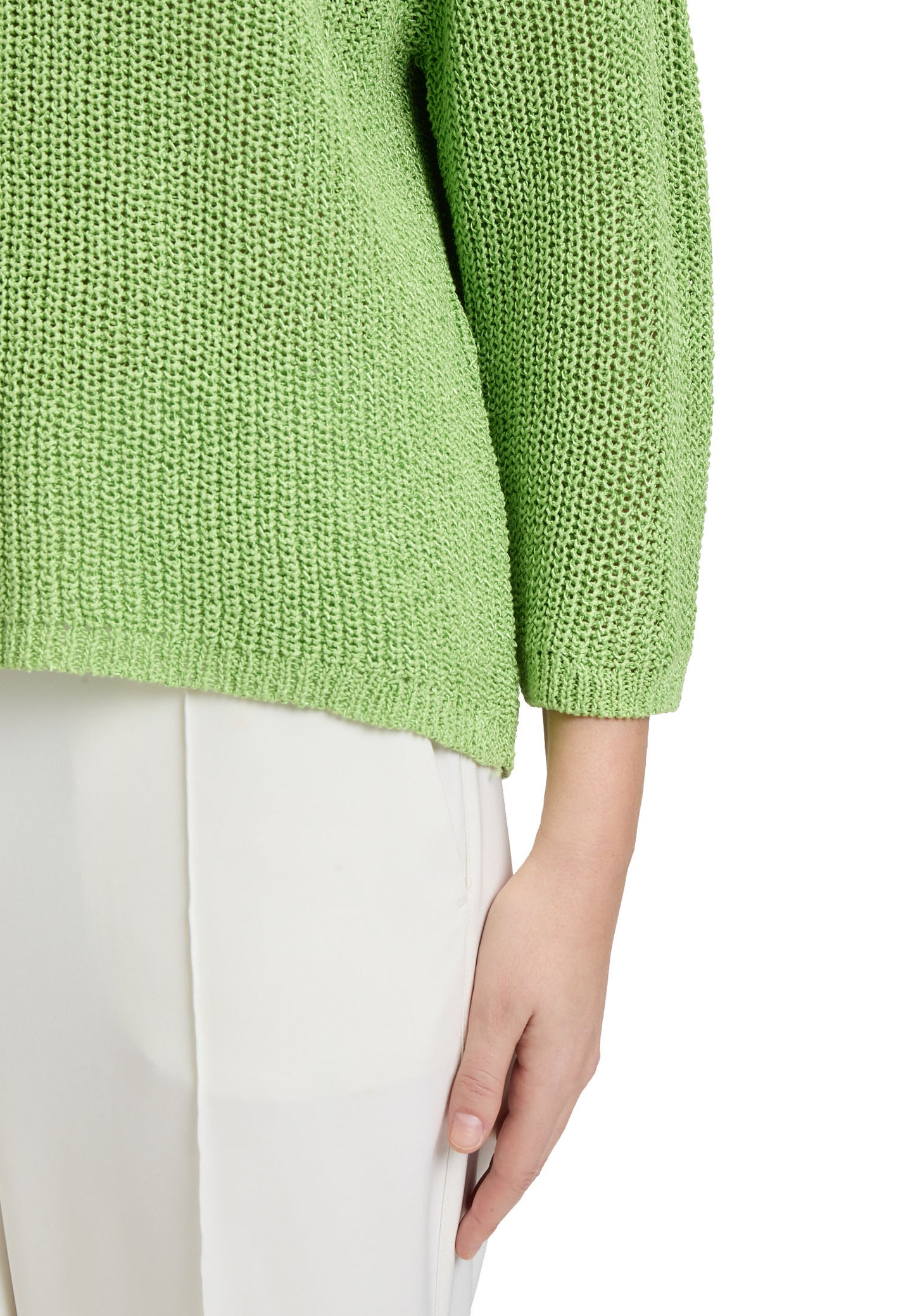 Strickpullover Kurz 3/4 Arm Opaline Green Bild 7
