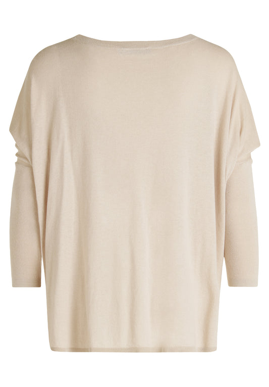 Strickpullover Kurz 3/4 Arm Soft Nature Bild 2