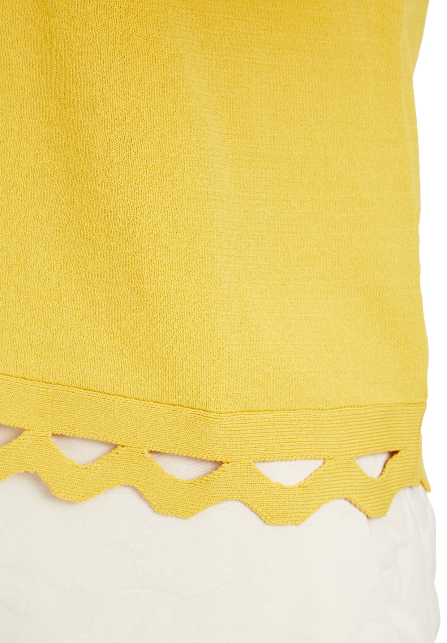 Strickpullover Kurz ohne Arm Ceylon Yellow Bild 7