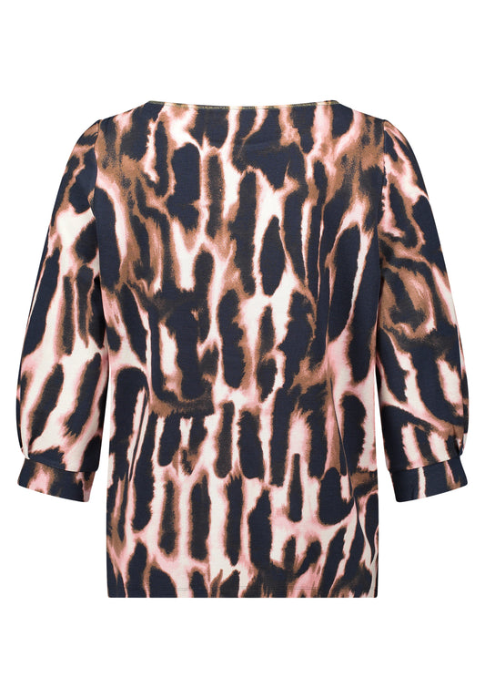 Sweat Kurz 3/4 Arm Dark Blue/Rosé Bild 2