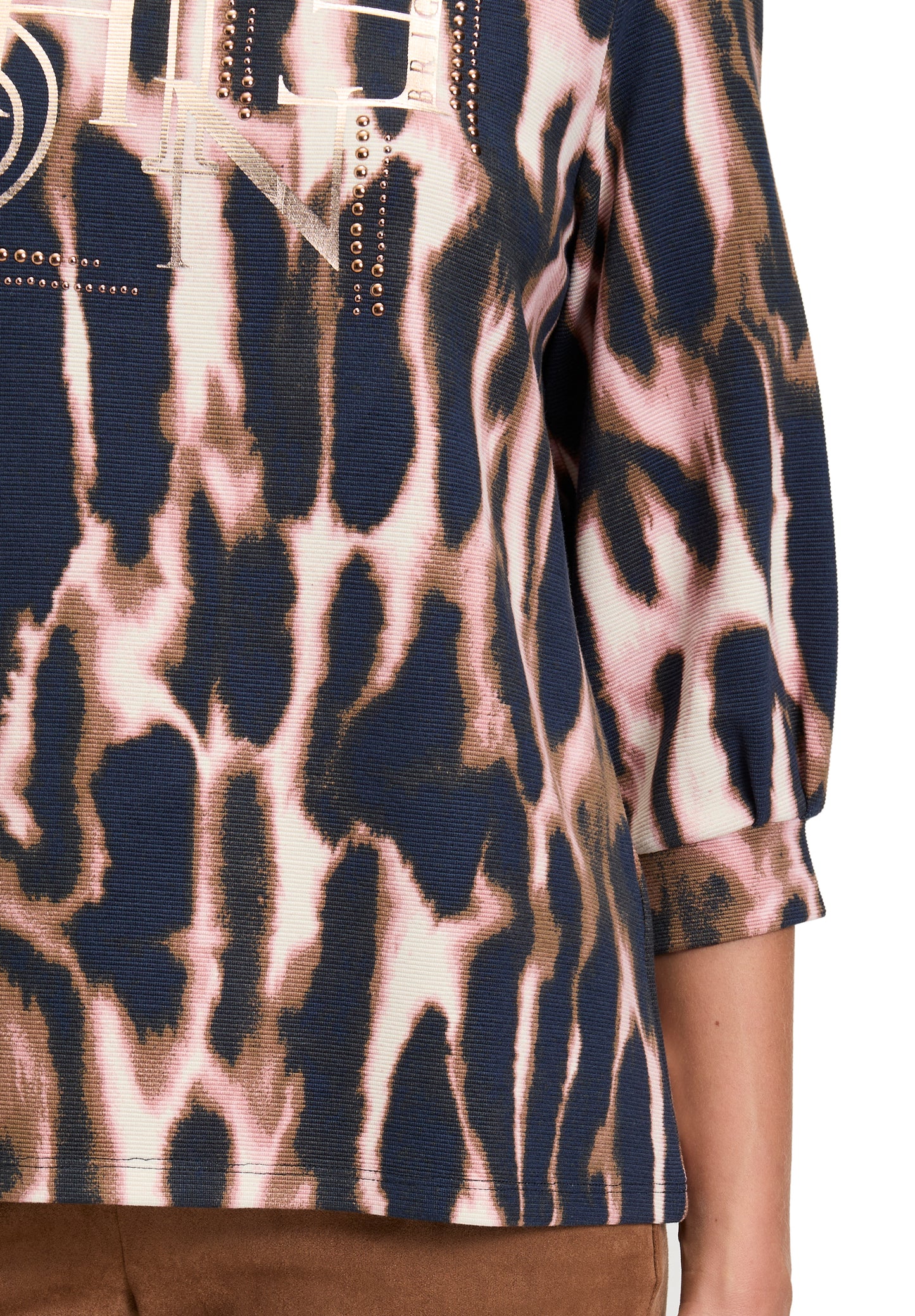 Sweat Kurz 3/4 Arm Dark Blue/Rosé Bild 7