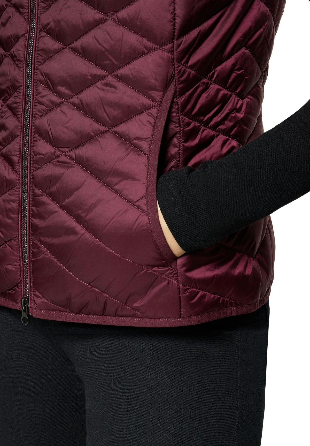 Weste Watte Dark Aubergine Bild 7