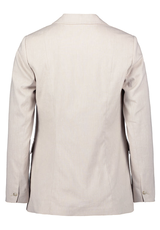 Blazer Lang Einreiher 1/1 Arm Dark Cream Melange Bild 2