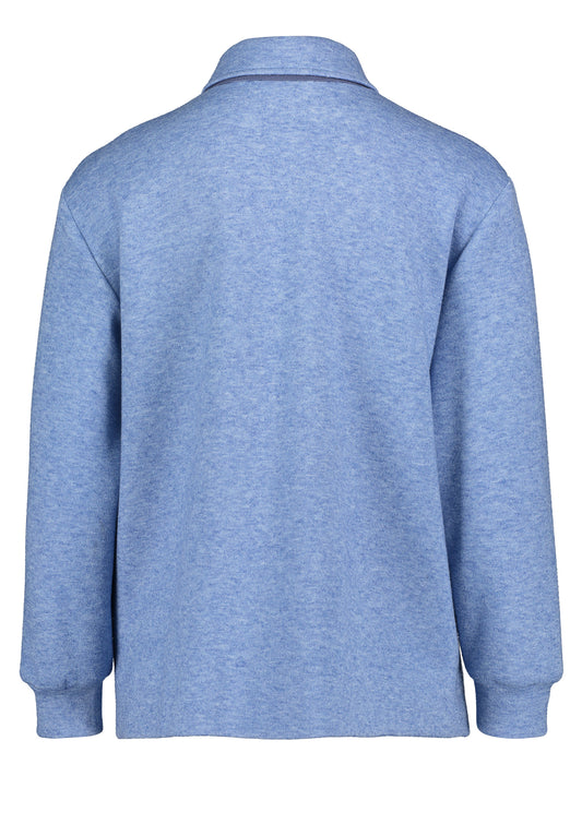 Blazerjacke Kurz 1/1 Arm Blue Melange Bild 2