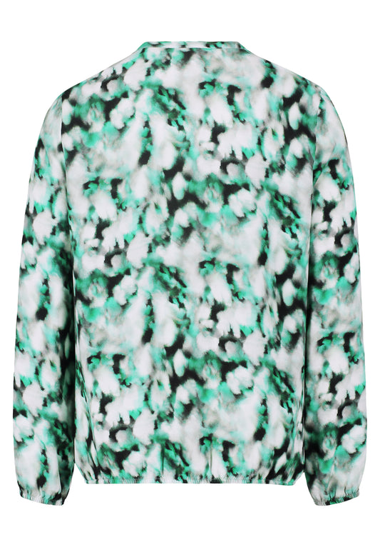 Bluse Kurz 1/1 Arm Grey/Green Bild 2