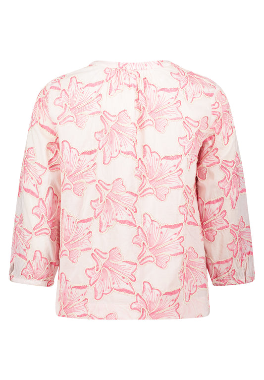 Bluse Kurz 3/4 Arm Rosé/Pink Bild 2