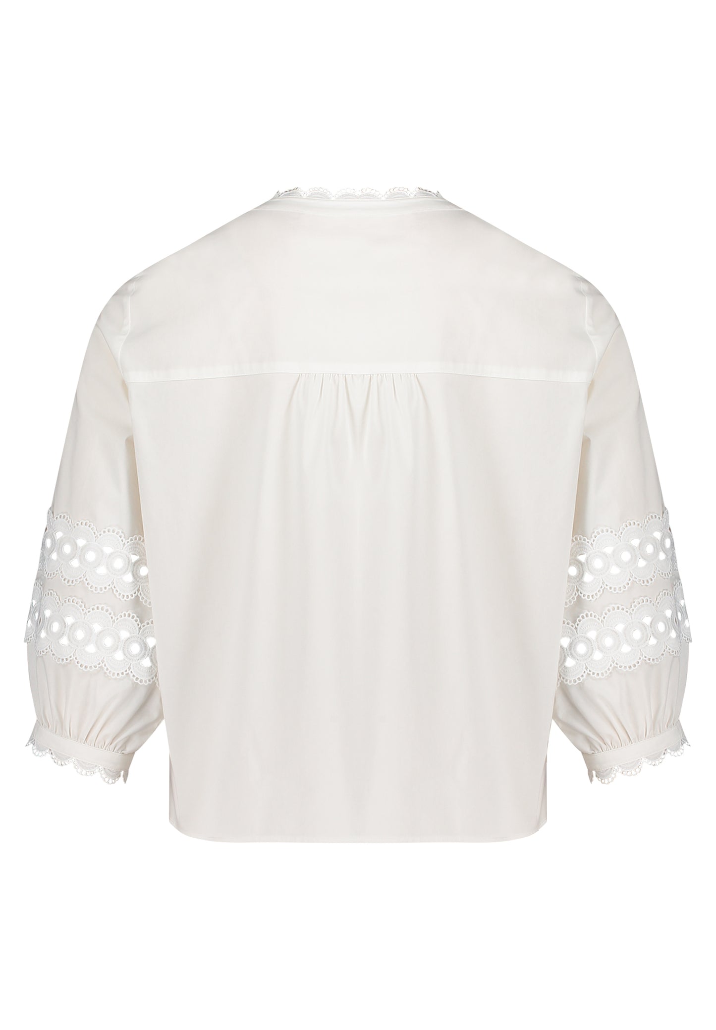Bluse Kurz 3/4 Arm Bright White Bild 9