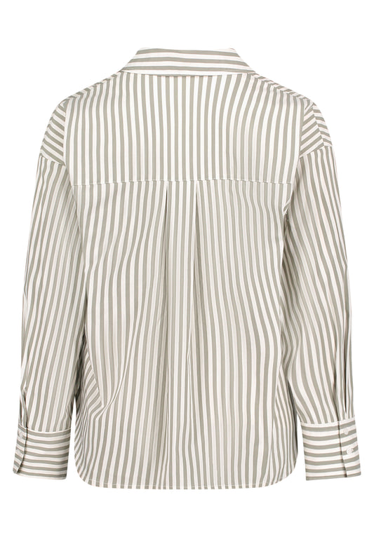 Bluse Lang 1/1 Arm Khaki/Cream Bild 2