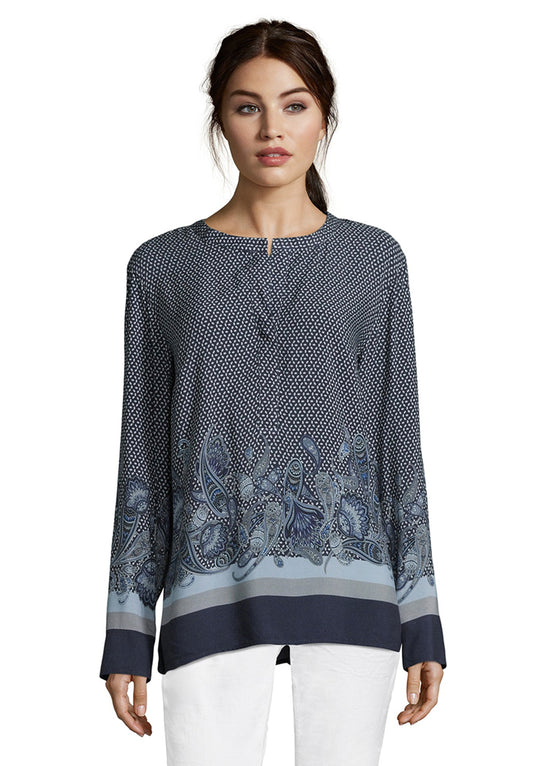 Bluse Lang 3/4 Arm Blue-Light Blue Bild 2