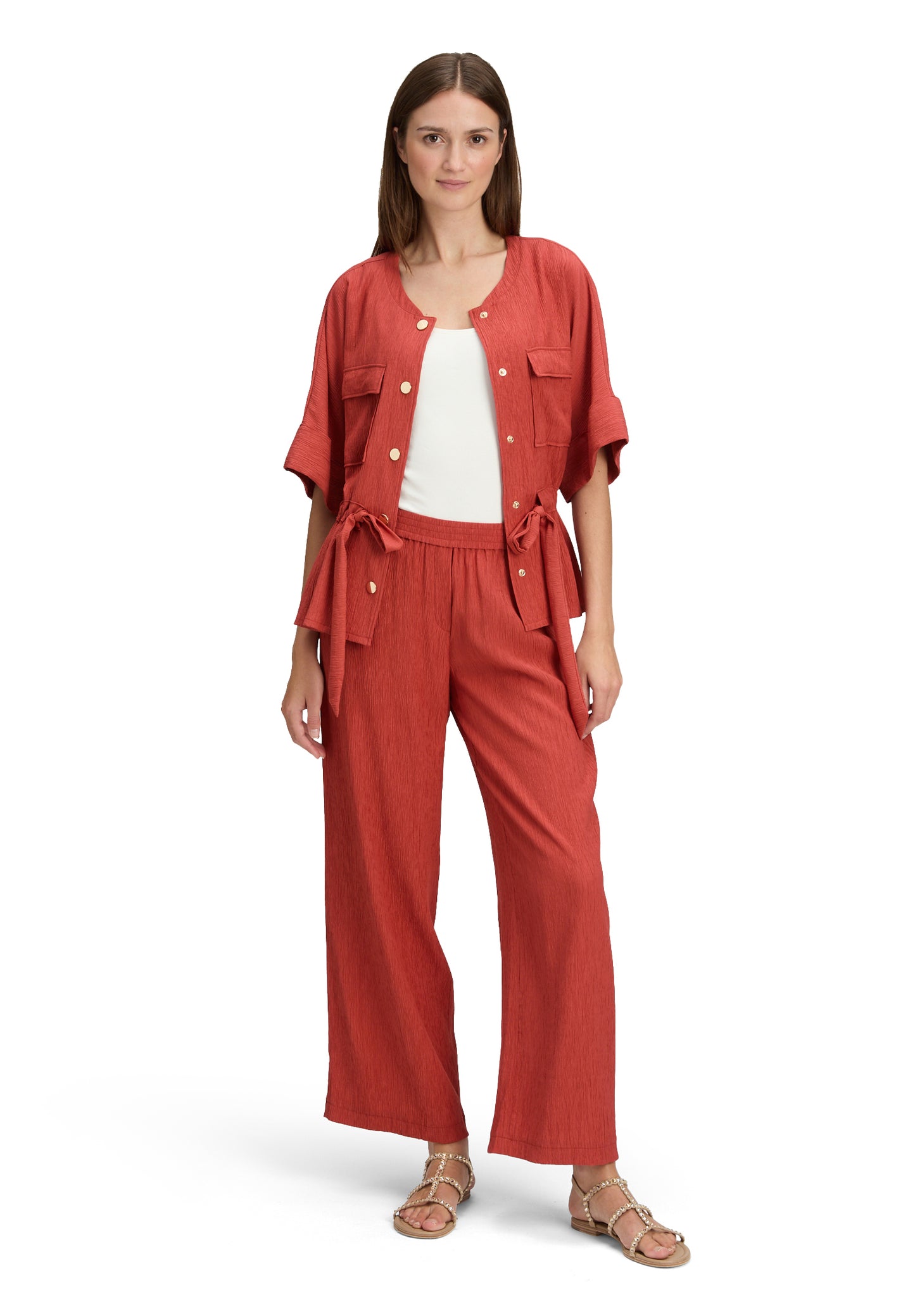Hose Casual 1/1 LAEnge Rust Red Bild 4