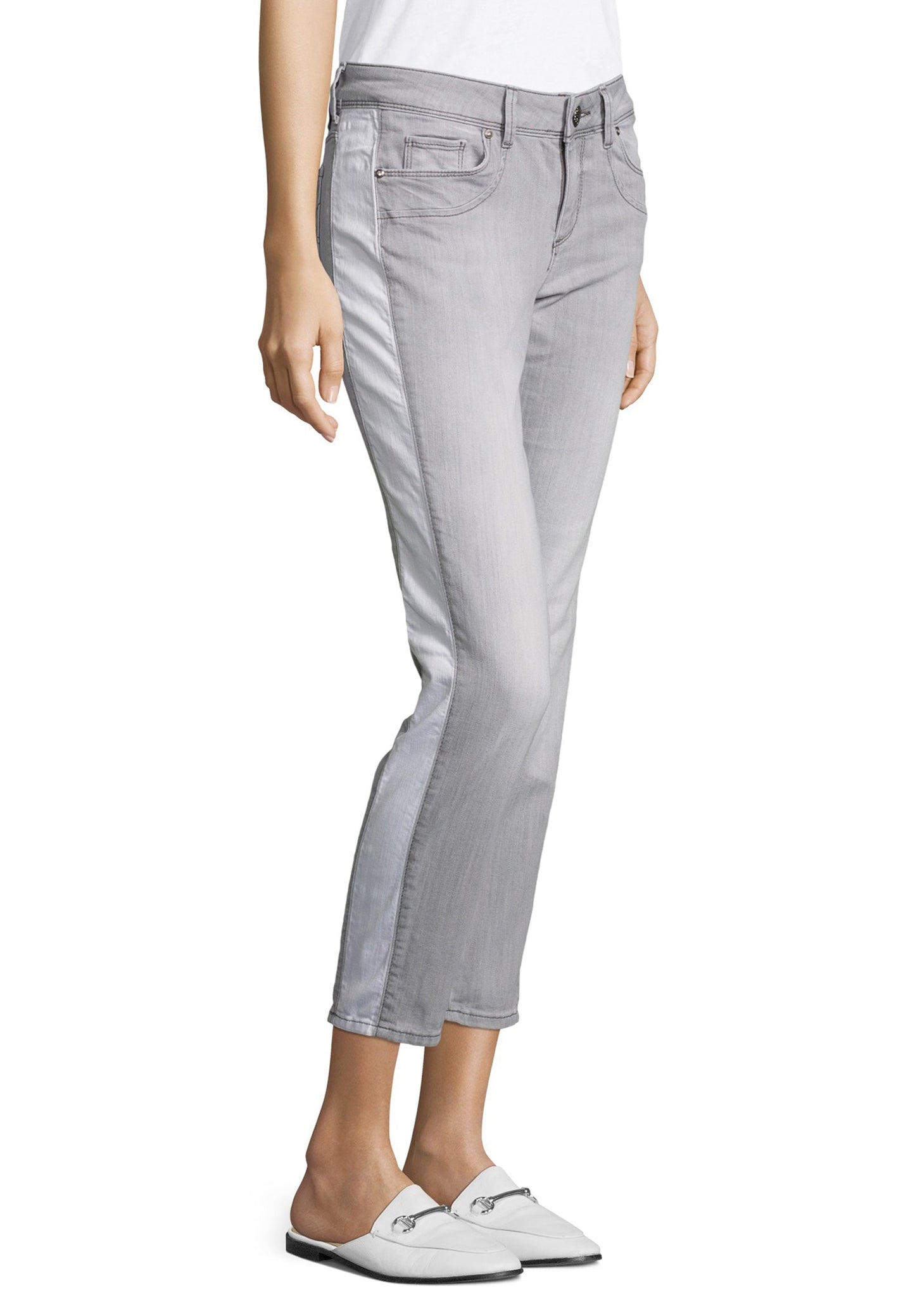 Hose Jeans 7/8 LAEnge Light Grey Denim Bild 6