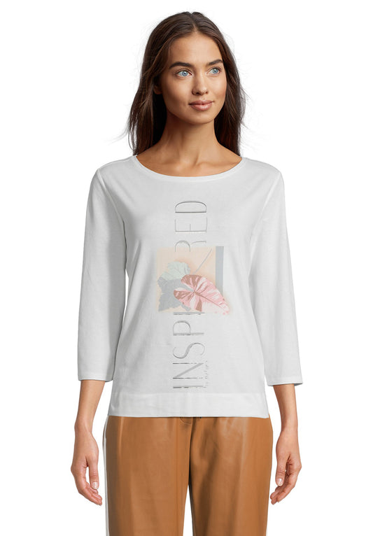 Shirt Kurz 3/4 Arm Cream/Silver Bild 2