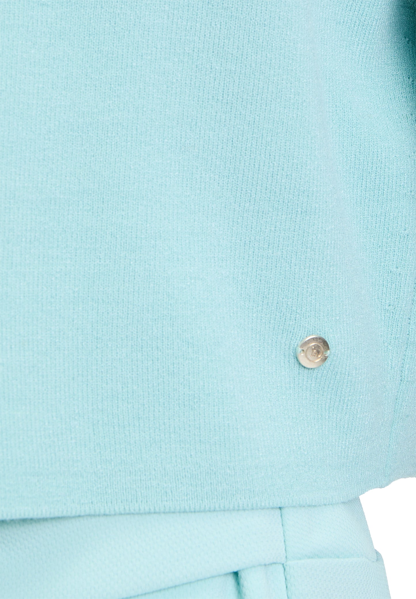 Strickjacke Kurz 1/1 Arm Pastel Turquoise Bild 7